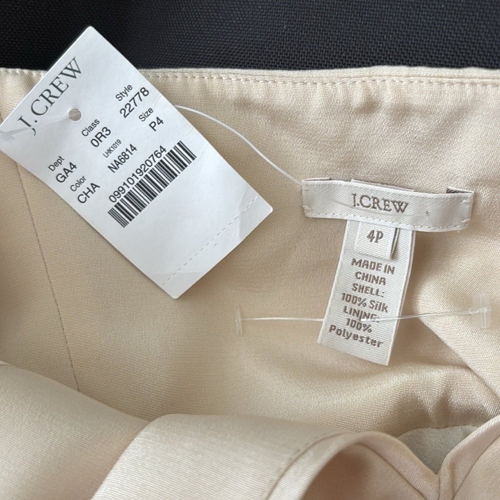 NWT J. Crew 100% Silk Halter Special Occasion Formal Party Dress, Size 4 - Picture 9 of 9